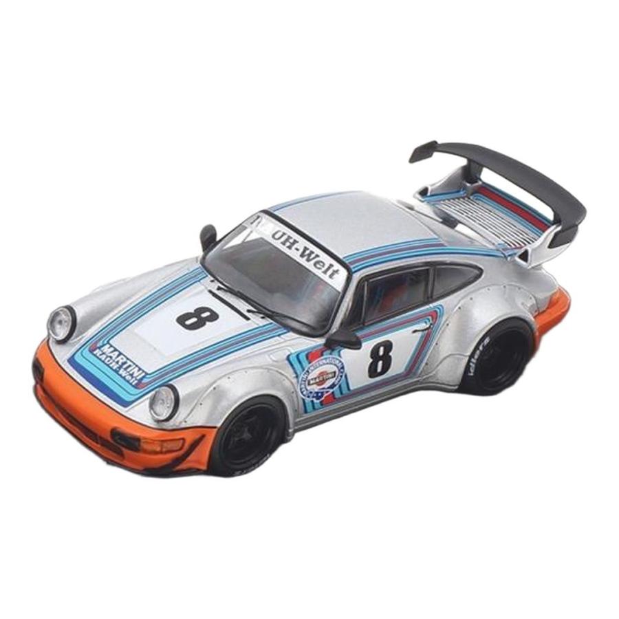 Porscheポルシェ 964 RWB Martini シルバー #8 / IXO 1/43 ミニカー | 