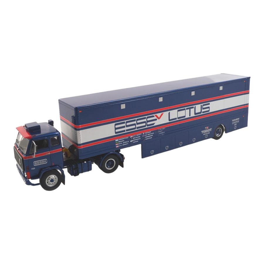 Volvoボルボ F89 Essex Lotus Racing Transporter ブルー / IXO 1/43 ミニカー | 