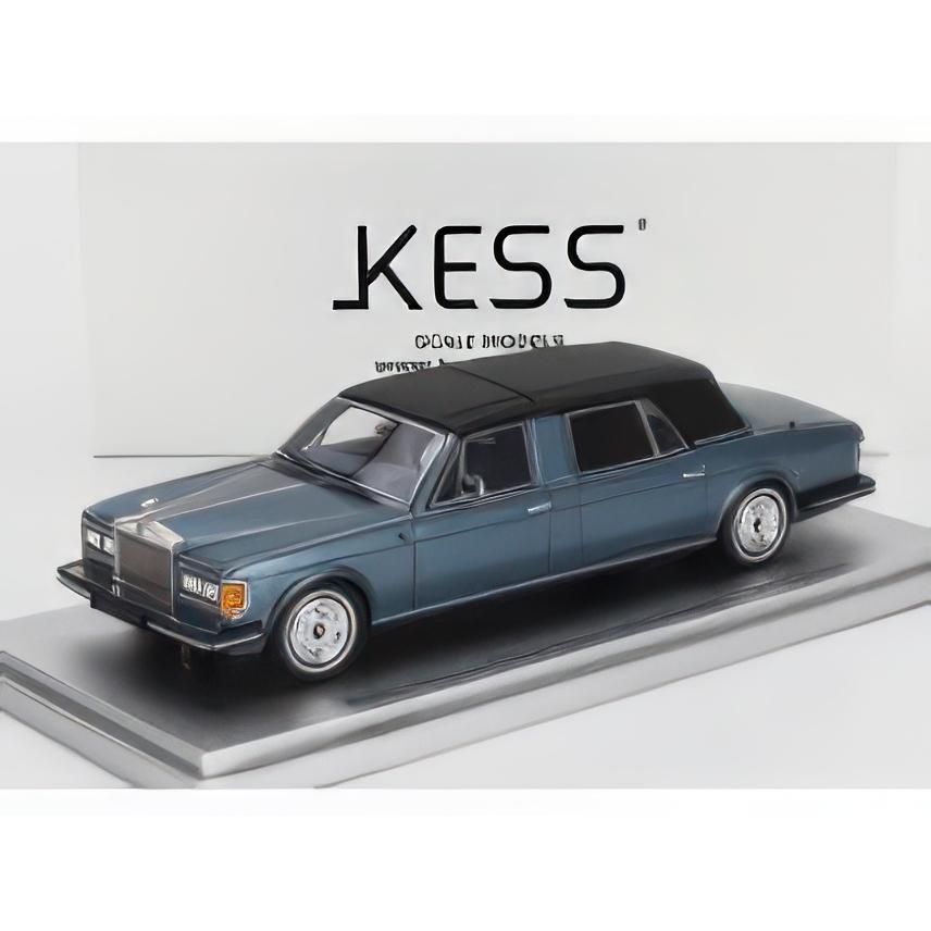 ROLLS ROYCE SILVER SPUR LANDAULETTE CLOSED 1987 BLUE MET BLACK/KESS 1/43 | 