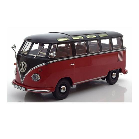 VW T1 Samba 1962 red/black /KK-SCALE 1/18 ミニカー : バスクホビー