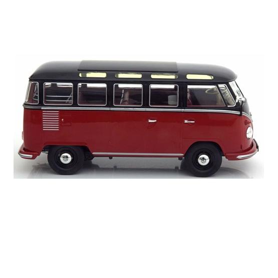 VW T1 Samba 1962 red/black /KK-SCALE 1/18 ミニカー : バスクホビー