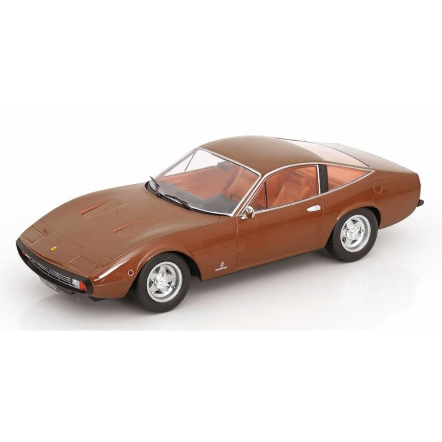 【予約】8-10月以降発売予定FERRARI 365 GTC4 クーペ 1971 ブラウンメタリック / KK-SCALE 1/18 ミニカー | 