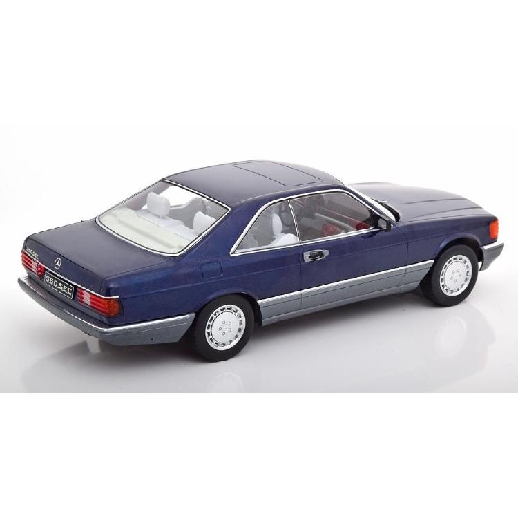 Mercedesメルセデスベンツ 560 SEC C126 blue-metallic /KK-SCALE 1/18