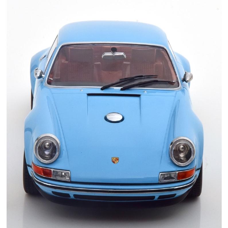 ミニカーコレクション ポルシェ911クーペとミニトラベラー等 シンガー ポルシェ 911 クーペ ライトブルー/オレンジ KK-SCALE