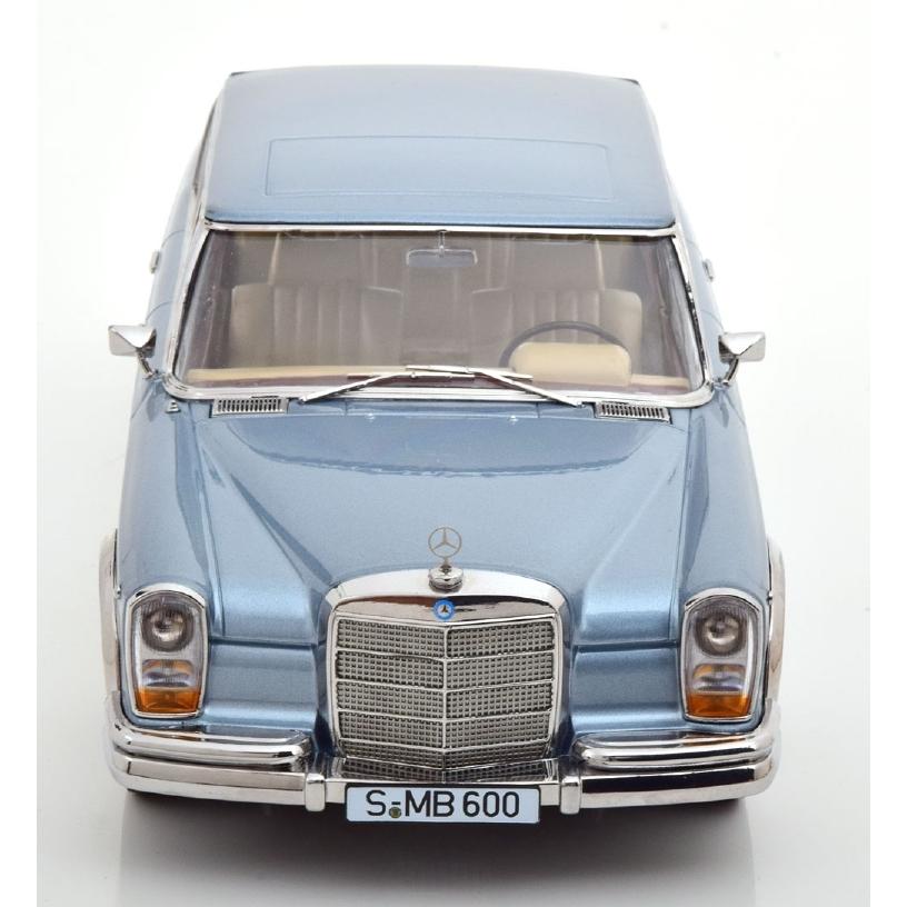 【予約】MERCEDES BENZ Sクラス 600 プルマン (W100) 1963 ライトブルーメタリック/ KK-SCALE 1/18 ミニカー |  | 03