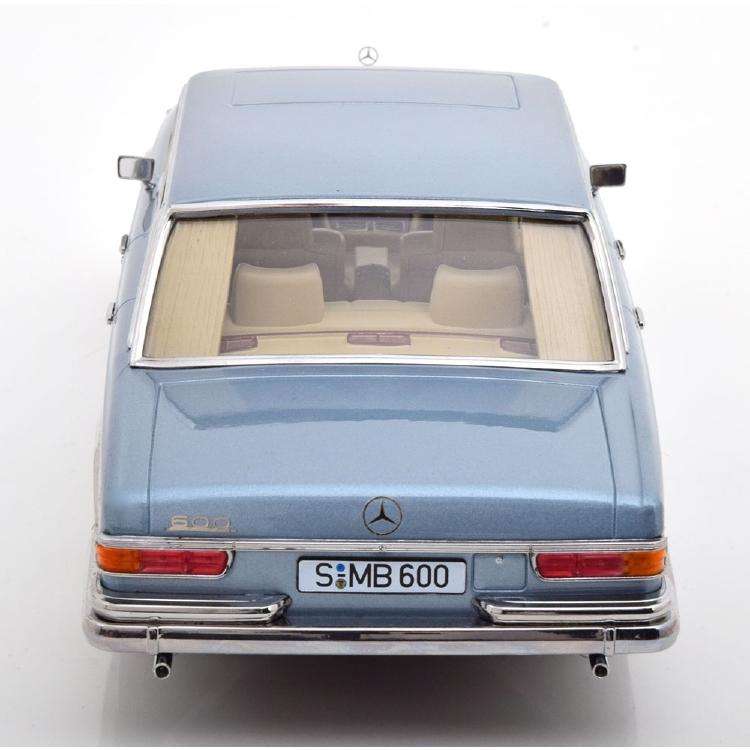 【予約】MERCEDES BENZ Sクラス 600 プルマン (W100) 1963 ライトブルーメタリック/ KK-SCALE 1/18 ミニカー |  | 04