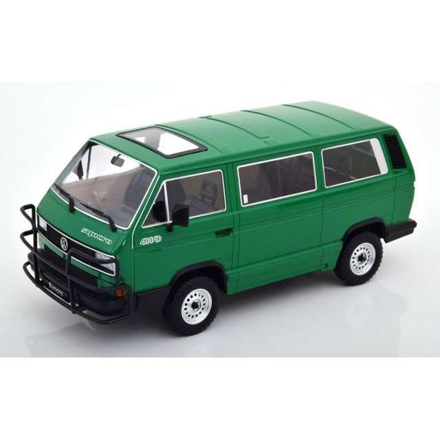 KK-SCALE 1/18 フォルクスワーゲン バス T3 シンクロ ヤークトヴァーゲン 1987 グリーン ミニカー | 