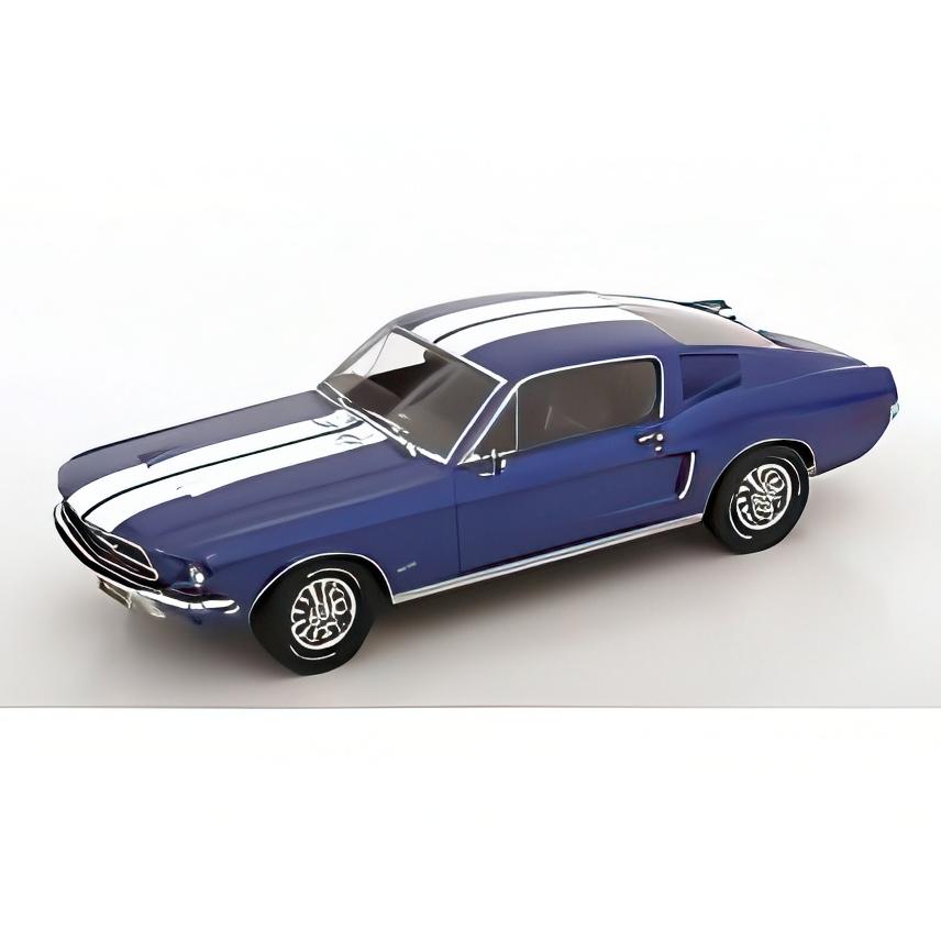 【予約】2025年発売予定FORD マスタング GT ファストバック クーペ 1968 ブルー/ホワイト/ KK-SCALE 1/18 ミニカー | 