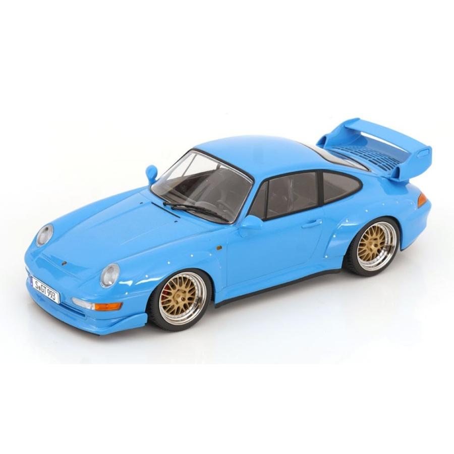 【予約】2026年以降発売予定 ポルシェ 911 993 GT2 1996 ライトブルー BBS KK-SCALE 1/18 | 