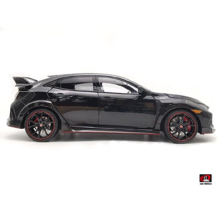 ミニカー 1/18 ホンダ・シビック タイプR FK8 グレー色 LCD TYPE