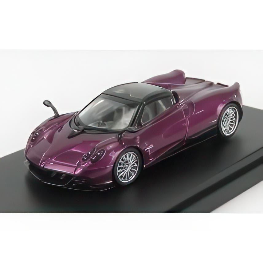 PAGANI HUAYRA ROADSTER 2018 パープルメタリック LCD 1/64 ミニカー | 