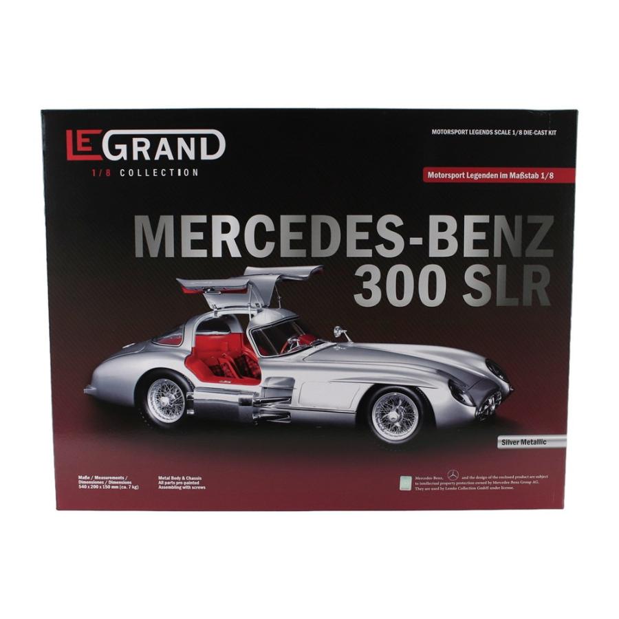 MERCEDES BENZ 300 SLR UHLENHAUT クーペ 1955 レッドインテリア シルバー / Pocher 1/8 ミニカー | 