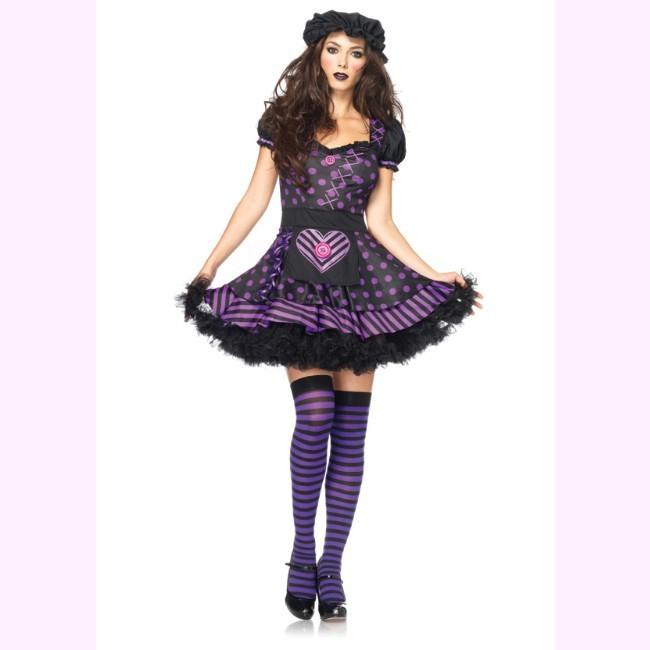83830ダークドリー(お人形)ドレスコスチューム 2ピースセット コスプレ衣装　パーティー ハロウィン /レッグアベニュー  コスプレ・仮装・ハロウィン・女性・大 | 