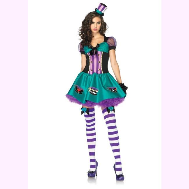 83855 アリスの気狂い帽子屋モチーフコスチューム 2ピースセット 仮装コスチューム コスプレ  /LEG AVENUEレッグアベニュー コスプレ・仮装・ハロウィン・女性・ |  | 01