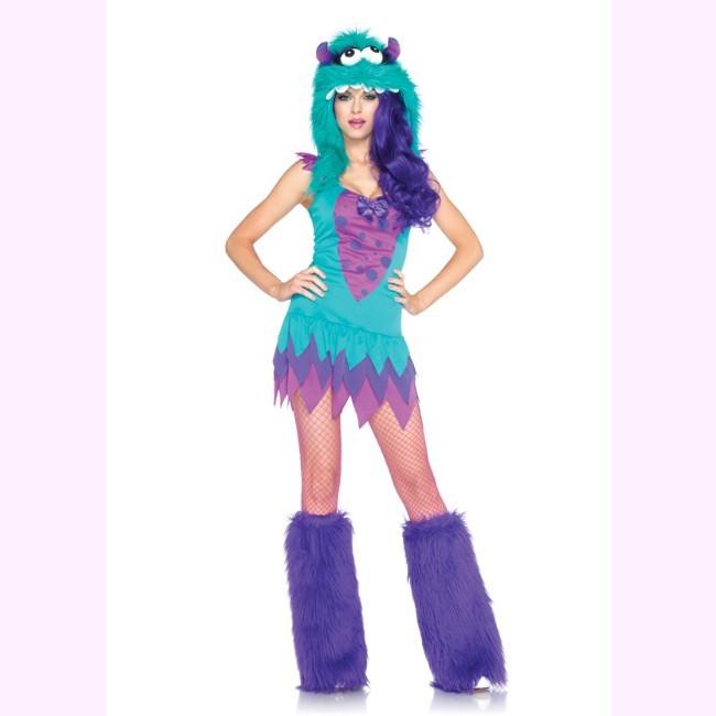 83922ファジーフランキーモンスター フードとティアードスカートの2ピースセット  セクシーコスチューム コスプレ /レッグアベニュー   コスプレ・仮装・ハロウ | 