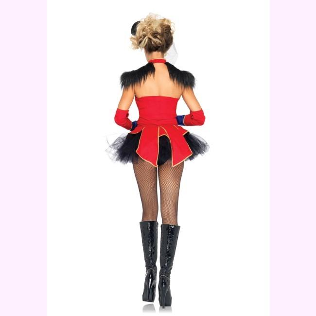 85031黄色いラインの飾りがついたバスティアにチュチュスカートがキュートなリングマスター4ピース  セクシーコスチューム コスプレ /レッグアベニュー   コスプ |  | 01