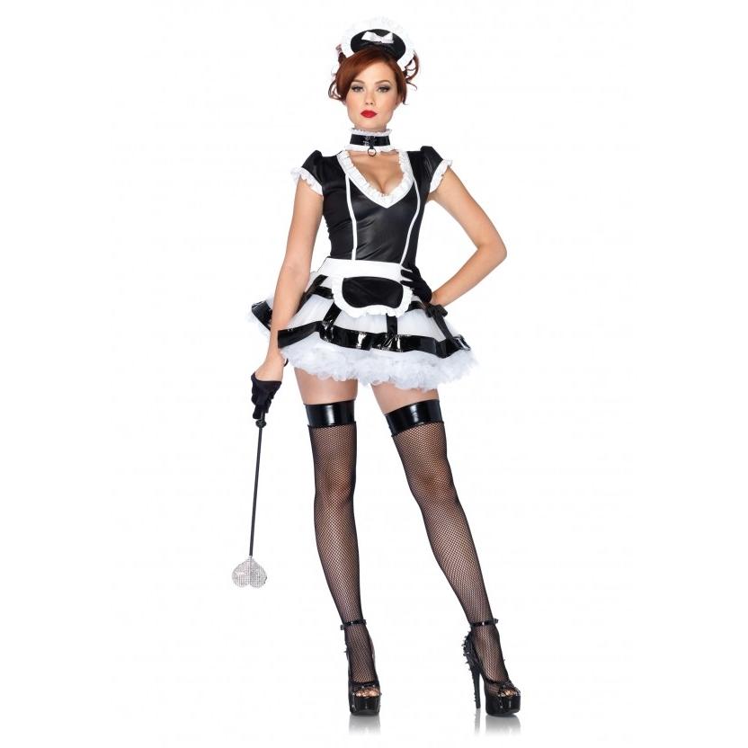 85040ハードめ　メイドコスチューム　3ピースセット /LEG AVENUEレッグアベニュー コスチューム・コスプレ・仮装・ハロウィン・イベント・女性・大人用 |  | 01