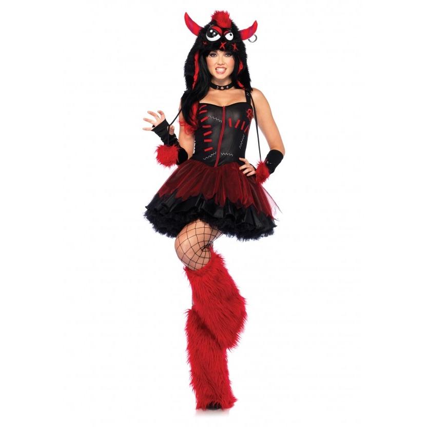 85163バッドモンスターコスチューム　3ピースセット /LEG AVENUEレッグアベニュー コスチューム・コスプレ・仮装・ハロウィン・イベント・女性・大人用 | 