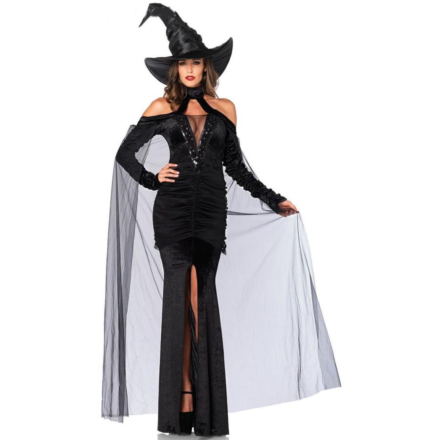 セクシーブラックウィッチコスチューム　2点セット 仮装コスチューム コスプレ /LEG AVENUEレッグアベニュー コスプレ・仮装・ハロウィン・女性大人用 | 