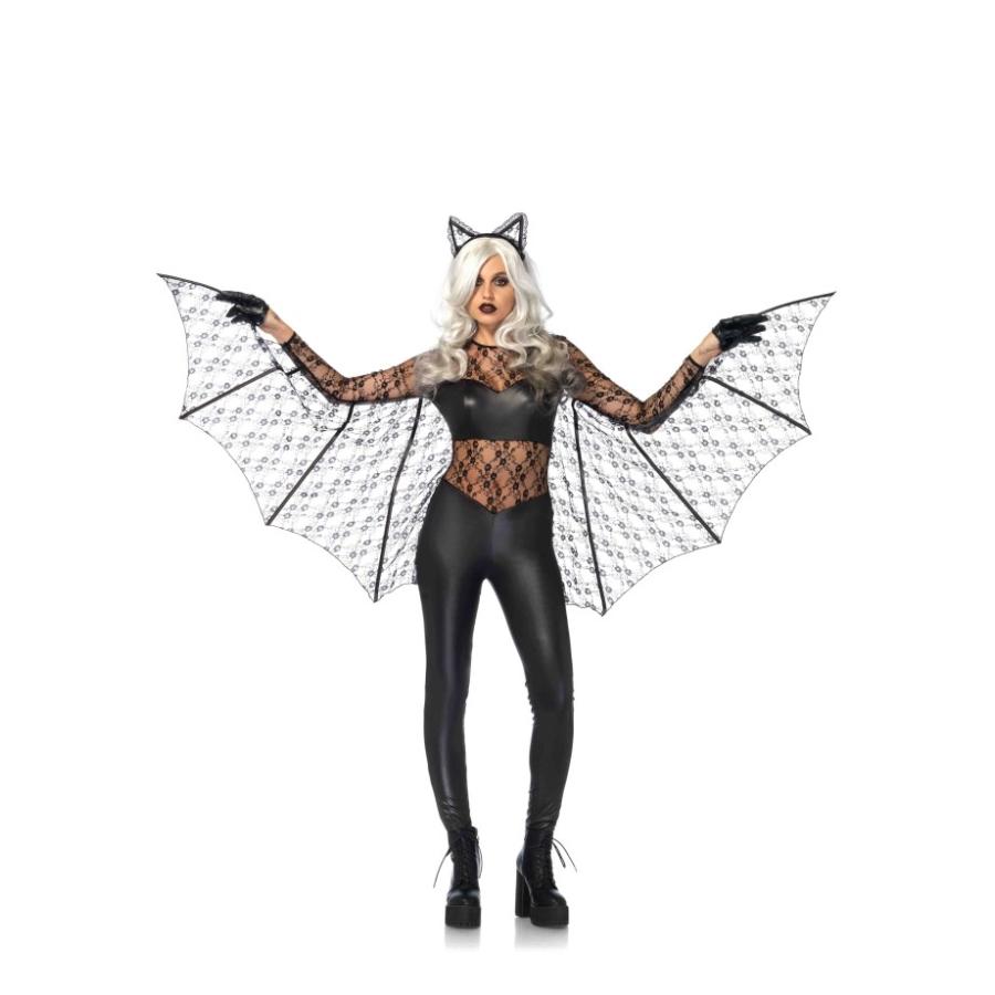 ブラック　マジック こうもりバット　2点セット 仮装コスチューム コスプレ /LEG AVENUEレッグアベニュー コスプレ・仮装・ハロウィン・女性大人用 送料無料 | 
