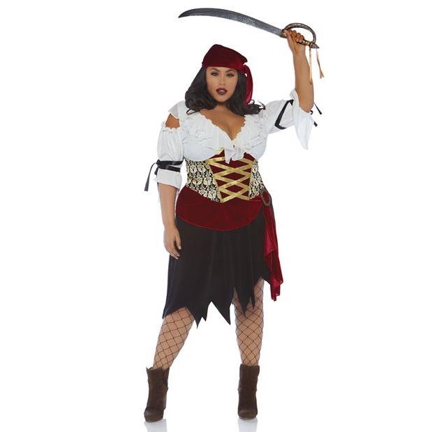 ハイ・シー ウェンチ 女海賊 コスチューム【大きいサイズ】レッグアベニューコスプレ衣装 大人女性 |  | 01