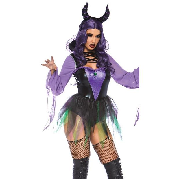 ウィックドソーサレス　コスチューム　レッグアベニューコスプレ衣装(仮装、パーティー、ハロウィン）  大人女性 |  | 02