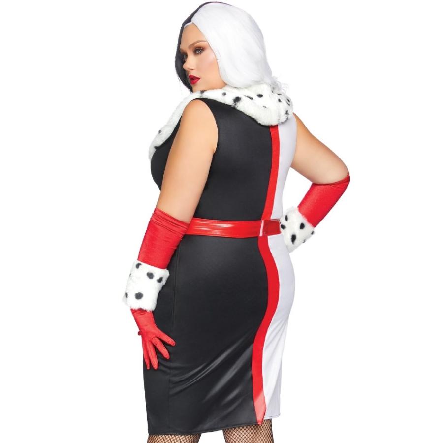 デビリッシュ ディーバ プラスサイズ クルエラ マダム レディース用 ハロウィンコスチューム  ３点セット 仮装 |  | 01
