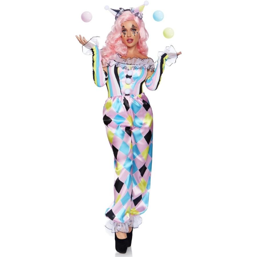 プリティ パリジャン クラウン ピエロ レディース用 ハロウィンコスチューム  ３点セット 仮装 |  | 02