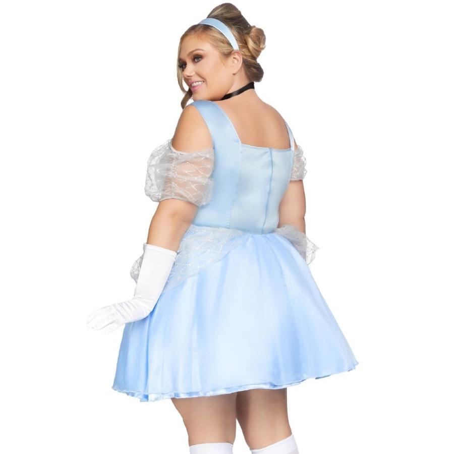 グラススリッパ スウィーティ シンデレラ プラスサイズ レディース用 ハロウィンコスチューム  ３点セット 仮装 |  | 01
