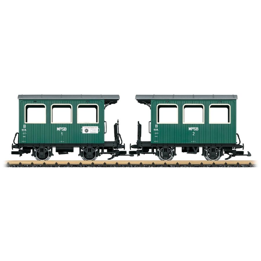 LGB 30402dual carriage Gゲージ 客車DCPrivate 外国鉄道模型 | 