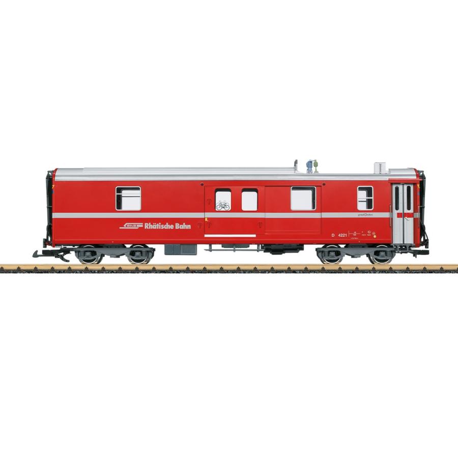 Gゲージ 鉄道模型 荷物車 LGB エルジービー RhB 4-axle Era VI 4-achs. Gepaeckwagen DC | 