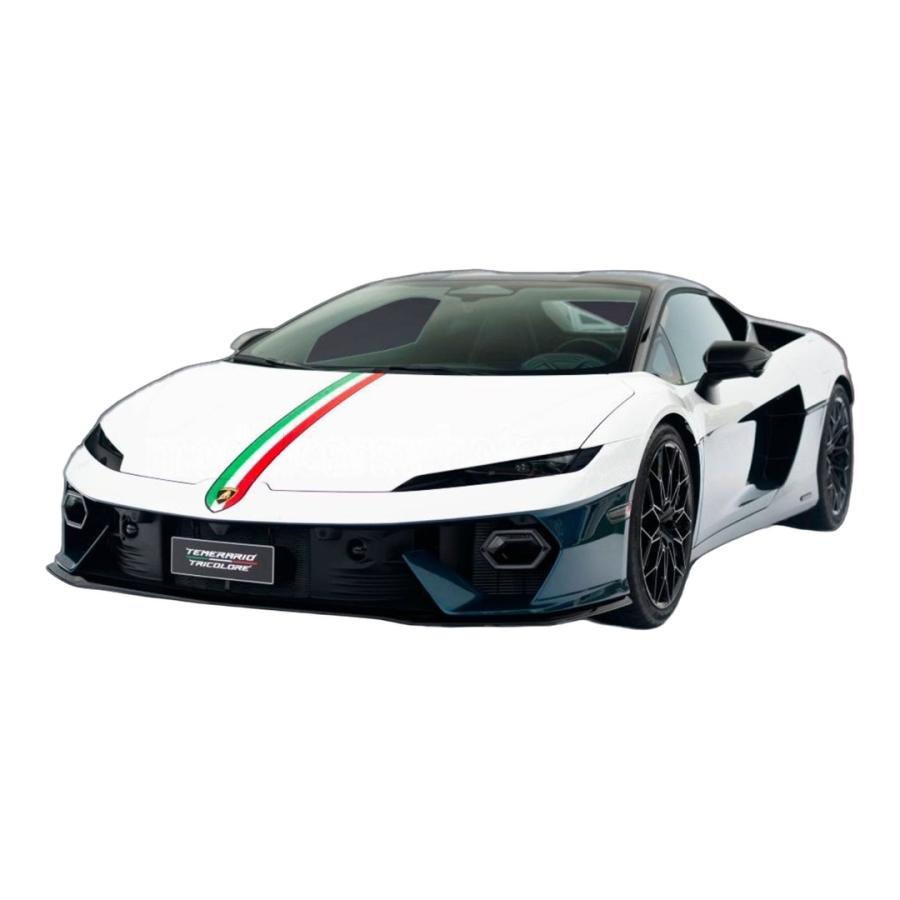 【予約】Lamborghini Temerario 2024 ビアンコモノセルス/ブルーマリナス / LOOKSMART 1/43 ミニカー | 