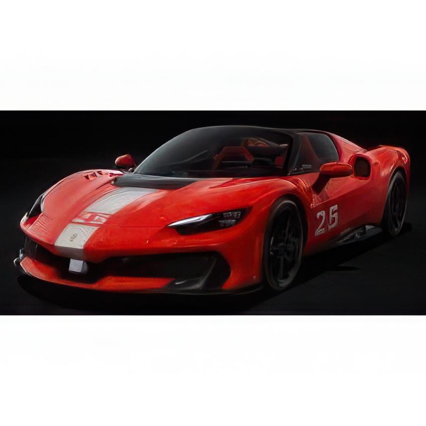 【予約】FERRARI 296 スペチアーレA #25 スパイダー オープン 2025 ロッソコルサ レッド/ホワイト LOOKSMART 1/43 | 