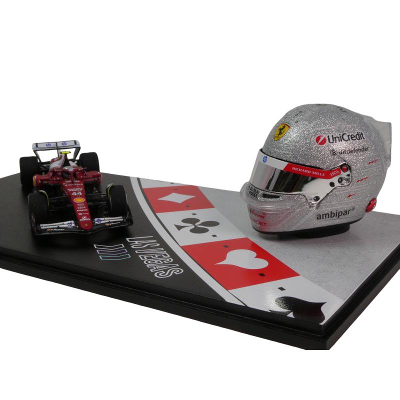 Ferrariフェラーリ SF-25 2025 レッド #44 ラスベガスGP ヘルメットセット / LOOKSMART 1/43 ミニカー | 