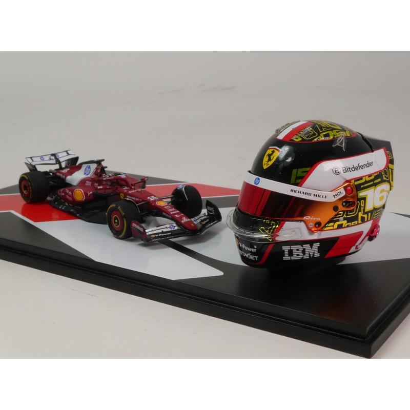Ferrariフェラーリ SF25 2025 レッド No.16 ヘルメットセット / LOOKSMART 1/43 ミニカー | 