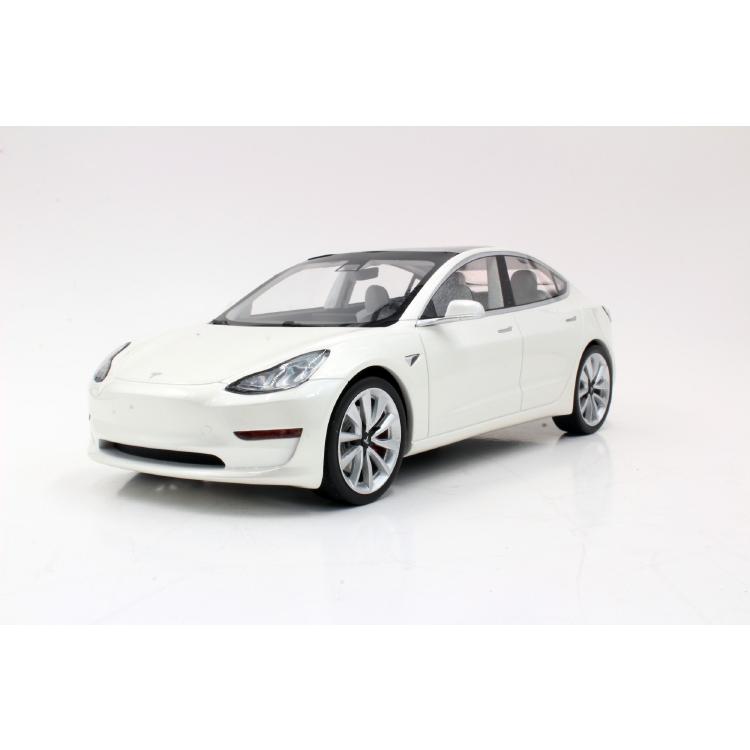 Tesla Model 3 white  /Ls Collectibles  1/18 ミニカー | 