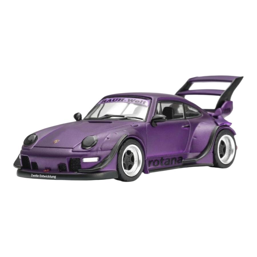 【予約】2027年発売予定 Porsche 911 993 RWB ROTANA クーペ 1993 パープル MOTORHELIX 1/64 ミニカー | 