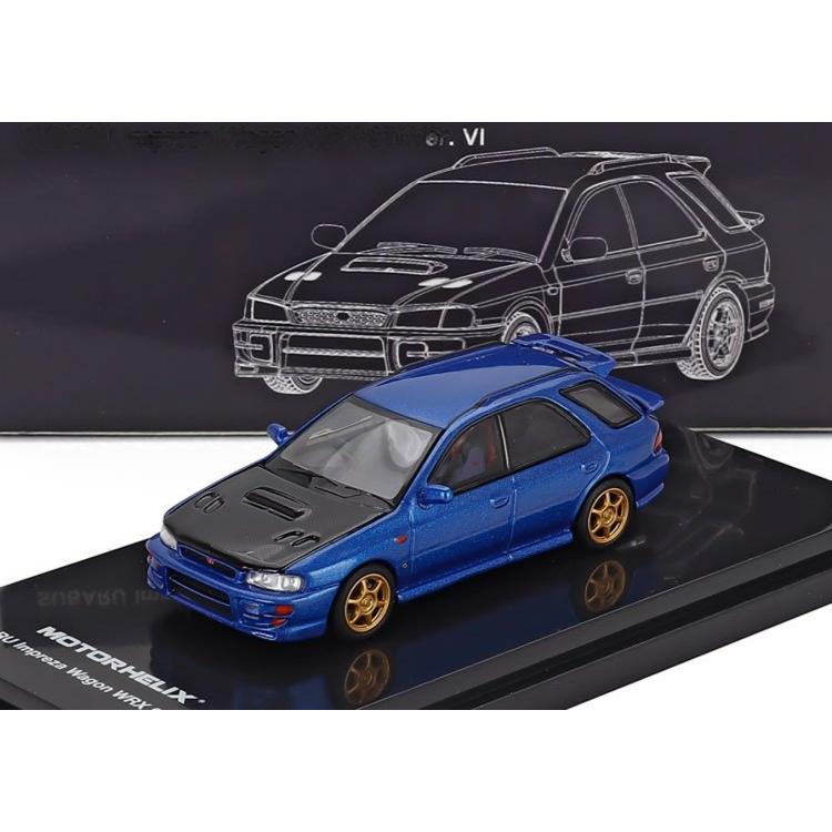 Subaruスバル Imprezaインプレッサ Wagonワゴン WRX STi Ver.VI ブルー / MOTORHELIX 1/64 ミニカー | 