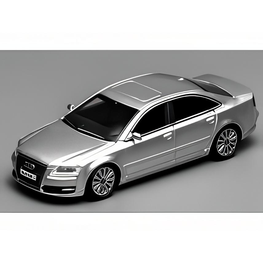 ミニカー Audi A8 L W12 予約】2026年発売予定AUDI A8 L W12 クワトロ 2008 シルバー