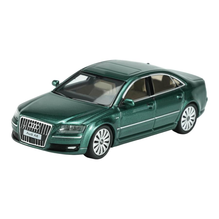 【予約】2026年発売予定 Audiアウディ A8 D3 2008 グリーンメタリック / MOTORHELIX 1/64 ミニカー | 