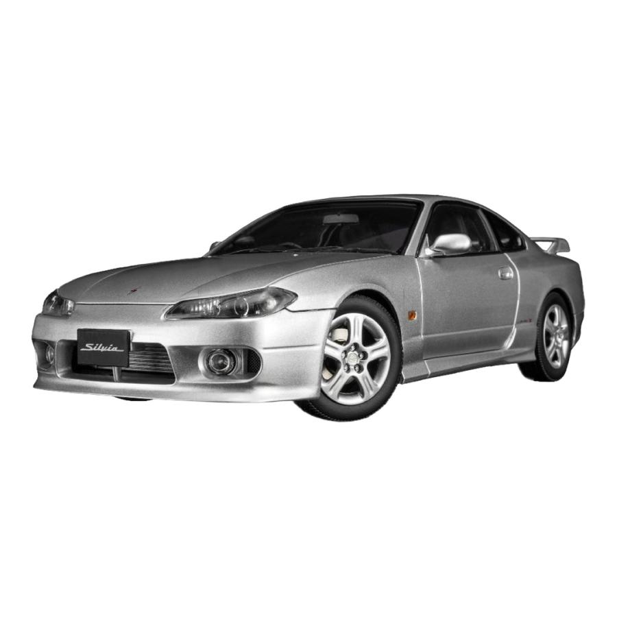 【予約】2026年発売予定 Nissan Silvia S15 Spec-R Aero 1999 シルバー MOTORHELIX 1/18 ミニカー | 