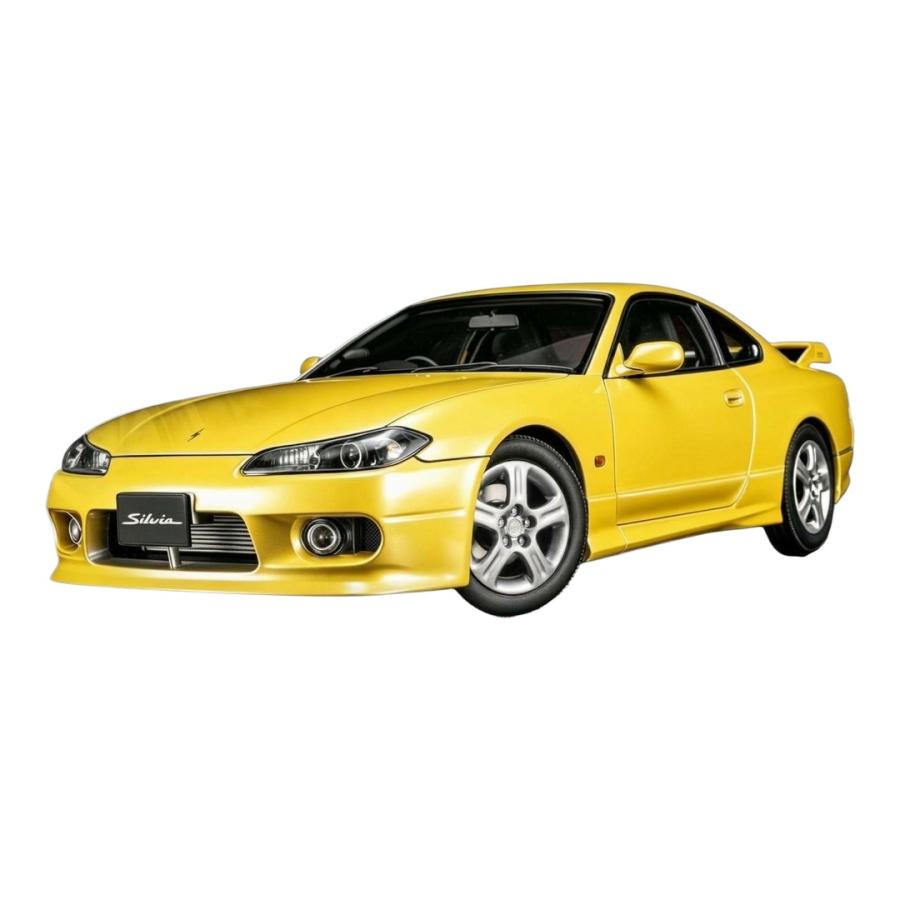 【予約】2027年発売予定 Nissan Silvia S15 Spec-R Aero イエロー 限定 MOTORHELIX 1/18 ミニカー | 