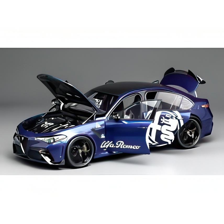 【予約】2026年発売予定ALFA ROMEO ジュリア GTA 2021 ミザーノブルー/ MOTORHELIX 1/18 499台限定ミニカー | 