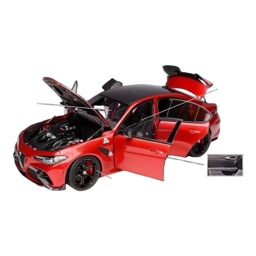 【予約】Alfa Romeo Giulia GTA 2021 レッドメタリック 199台限定 MOTORHELIX 1/18 ミニカー | 