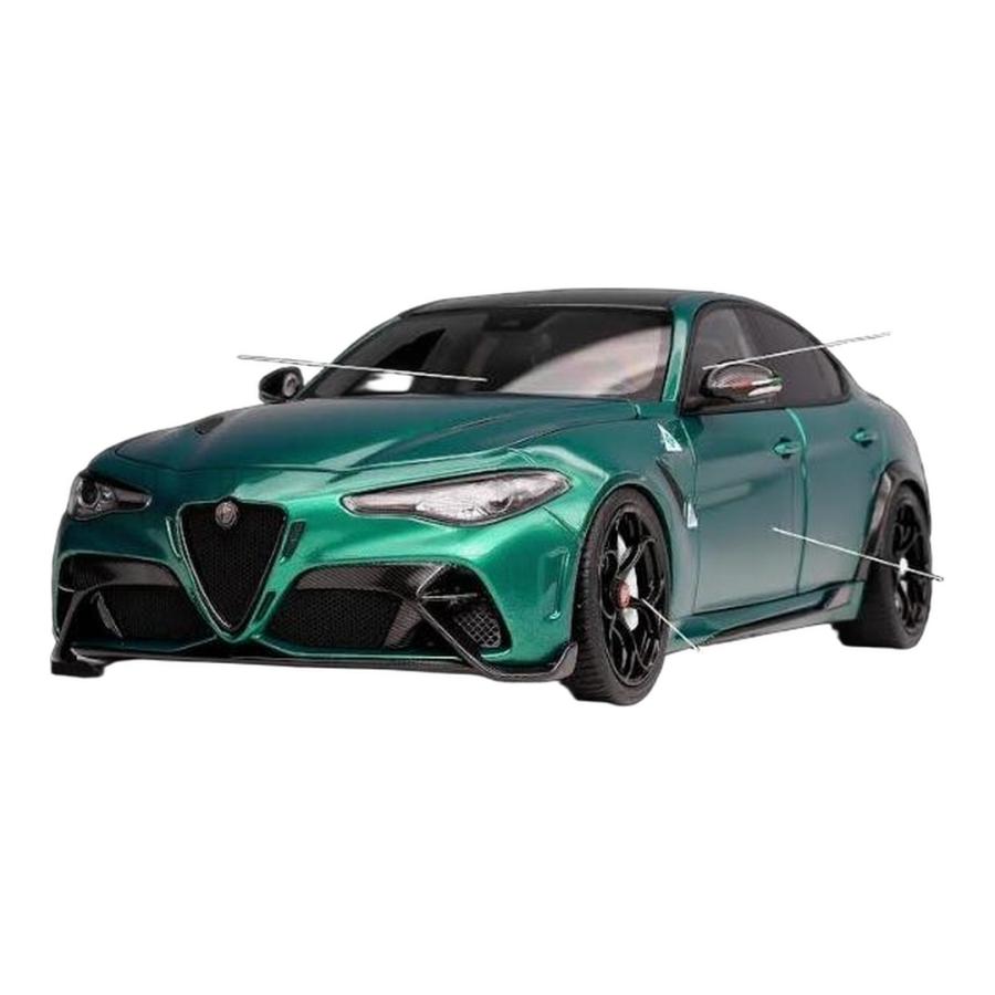 【予約】Alfa Romeo Giulia GTA 2021 モントリオールグリーンメタリック 199台限定 MOTORHELIX 1/18 ミニカー | 