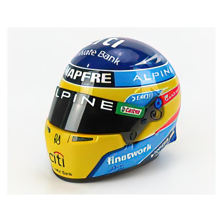 F1 CASCO HELMET TEAM RENAULT ALPINE F1 N 14 SEASON 2021 FERNANDO ALONSO - BLUE YELLOW RED/BELL HELMET 1/2 ヘルメットレプリカ ミニチュア | 
