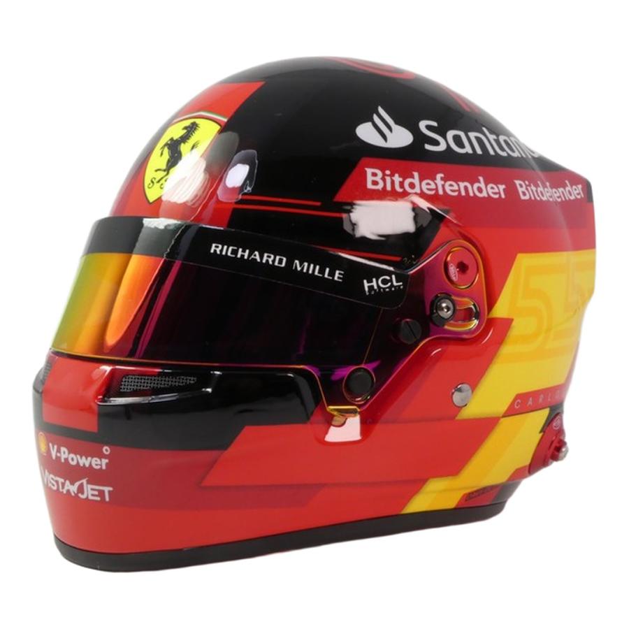 Carlos Sainzカルロス・サインツ ヘルメット 2023 レッド #55 / MINI HELMET 1/2 ミニカー | 