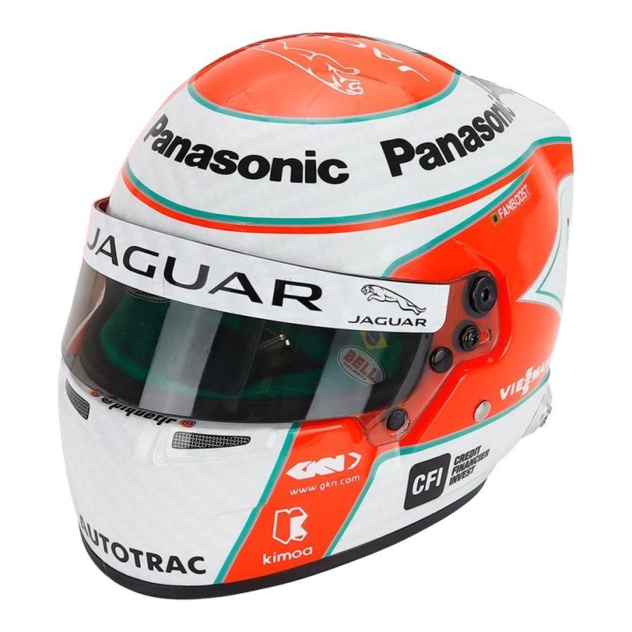 Nelson Piquet Jr. 2019 Formula E Jaguar #3 ヘルメット / MINI HELMET 1/2 ミニカー | 