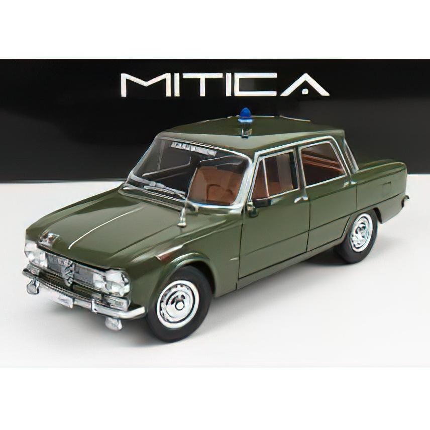 【予約】12月以降発売予定ALFA ROMEOアルファロメオ GIULIA 1.6 Ti CARABINIERI ROMA 1963  MATT GREEN /MITICA 1/18 ミニカー | 