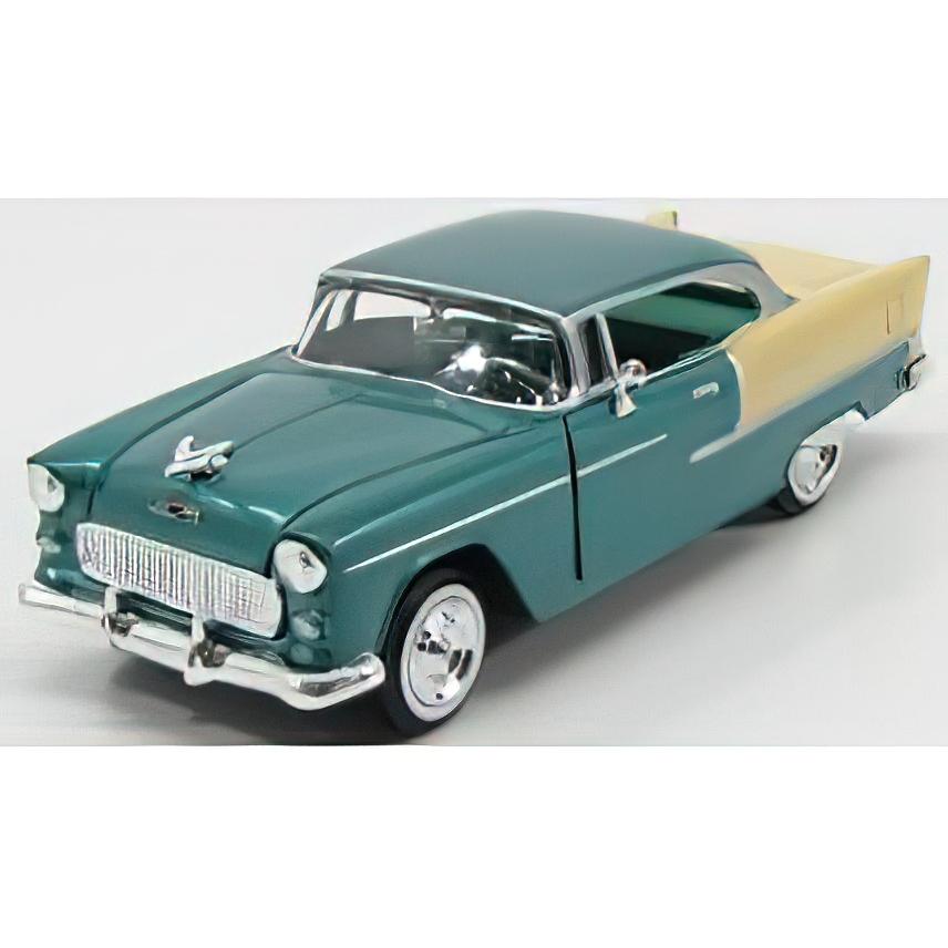 CHEVROLET  BEL AIR 2-DOOR 1955 - GREEN MET CREAM/Motor Max 1/24ミニカー | 